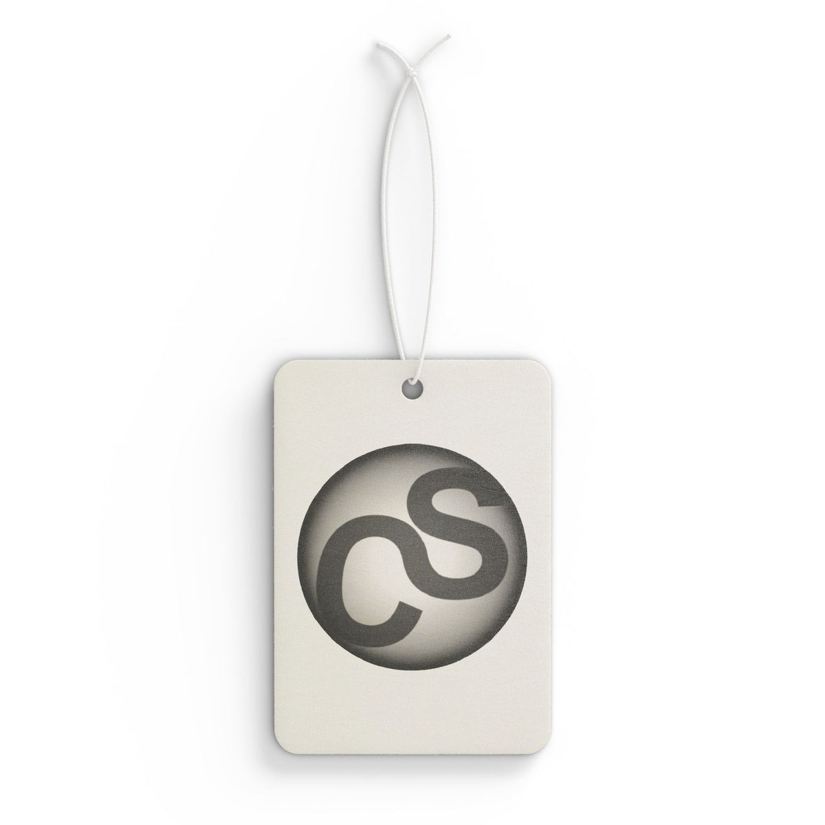 Sam Schwartz Creations Car Air Freshener — Classic Monogram Logo Scent Tag