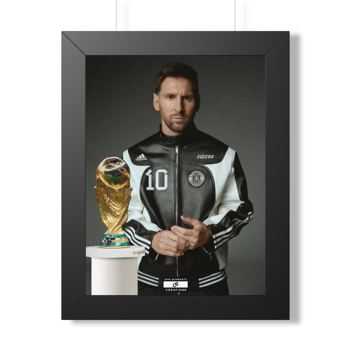 Messi x W.C Framed Poster — Framed GOAT Wall Art