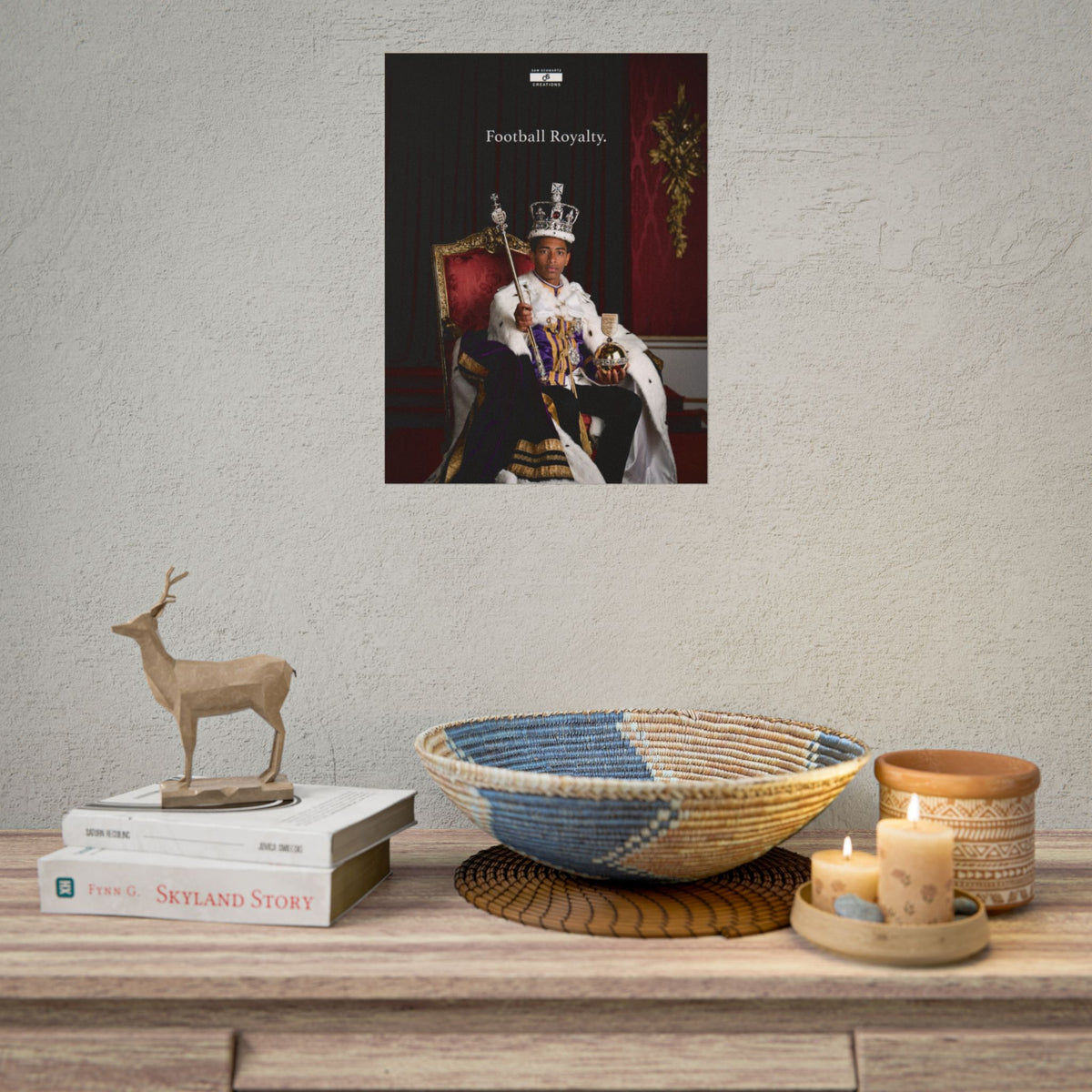 Football Royalty Rolled Poster