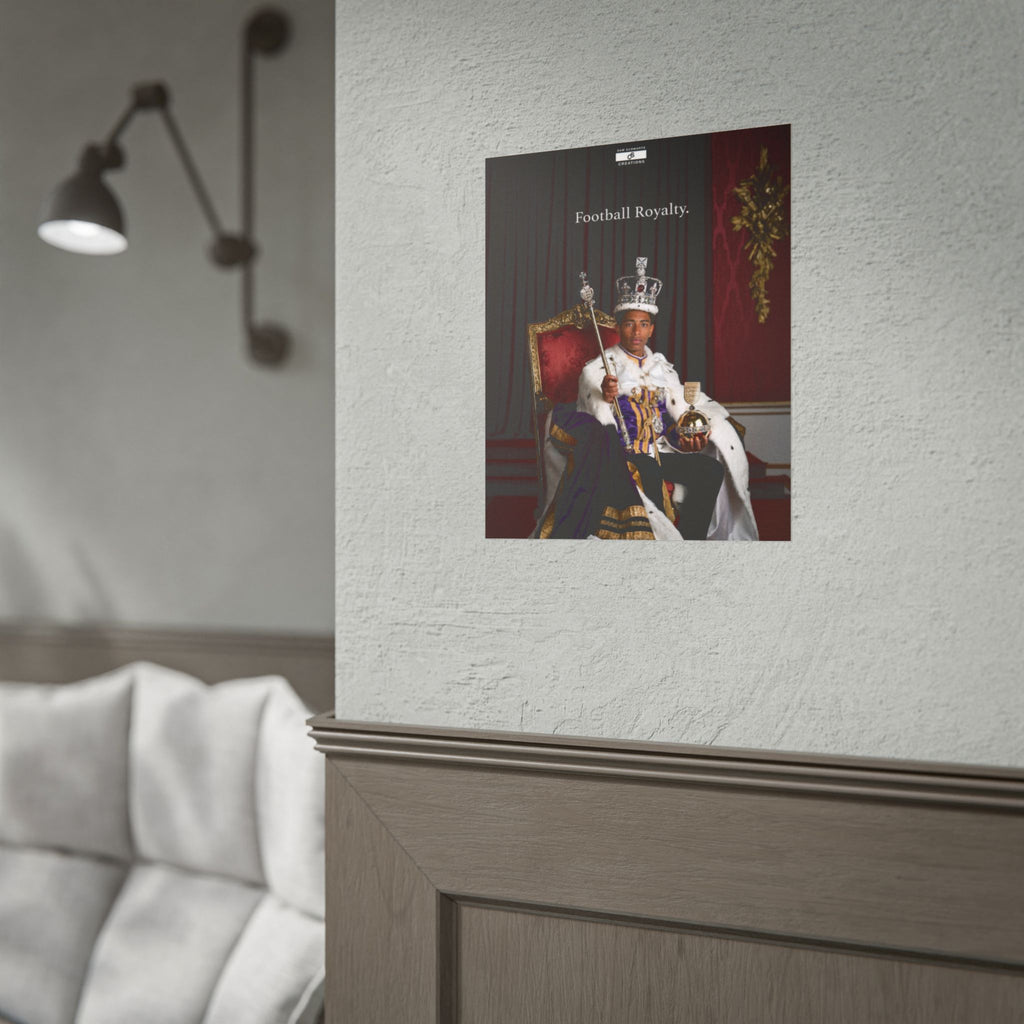 Football Royalty Rolled Poster