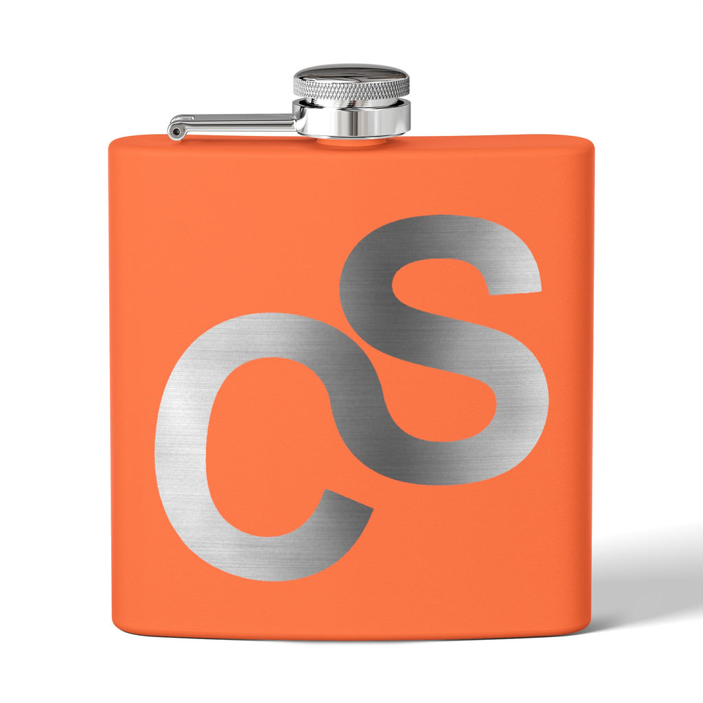 Sam Schwartz Creations Stainless Steel Flask — Brushed Metal Sam Schwartz Creations, 6 oz
