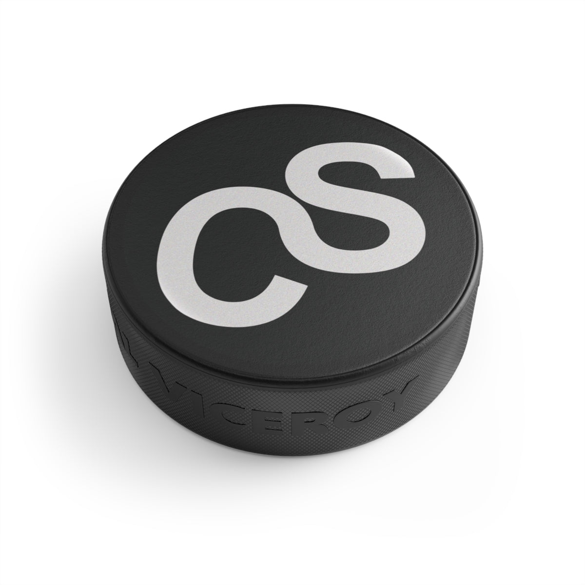 Sam Schwartz Creations Hockey Puck — Minimal Monogram Sam Schwartz Creations Team Puck