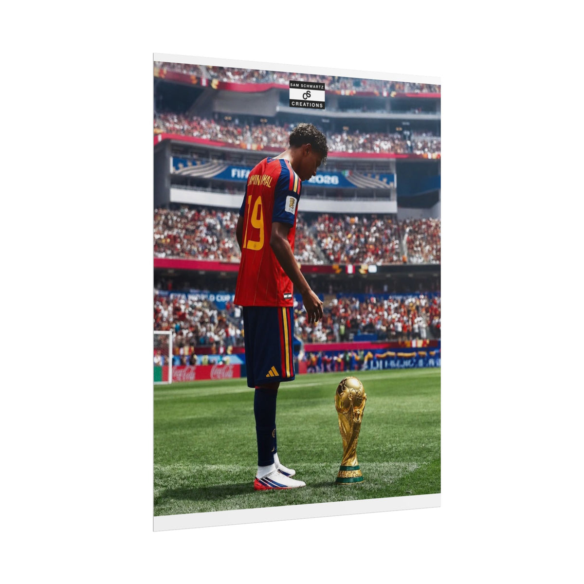 The Golden Dream Poster | Lamine Yamal Spain Football Wall Art