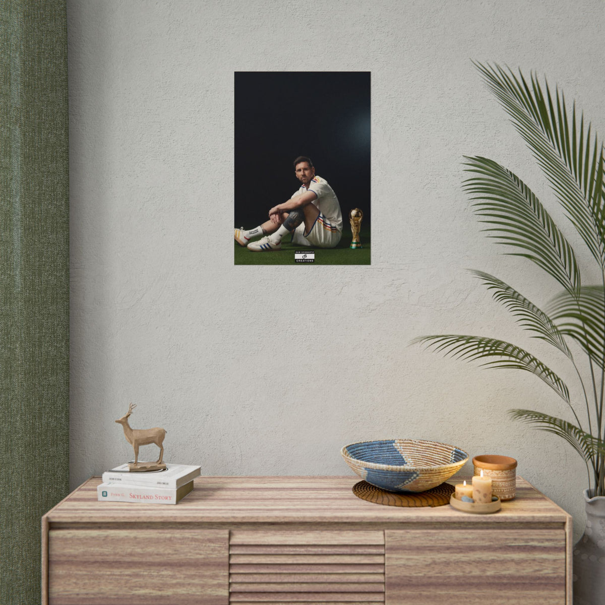 At the Summit Poster | Lionel Messi World Cup Wall Art