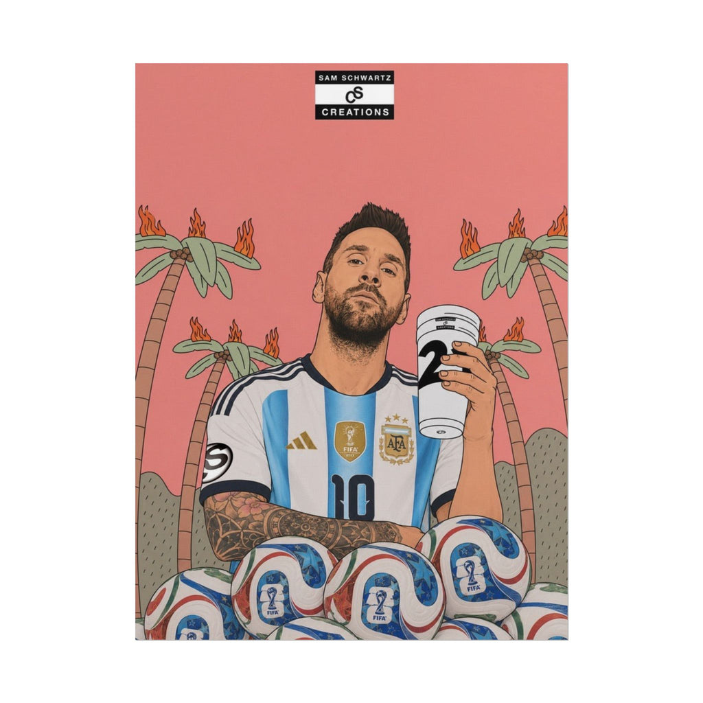 Fuel for Greatness Poster | Lionel Messi World Cup Football Wall Art