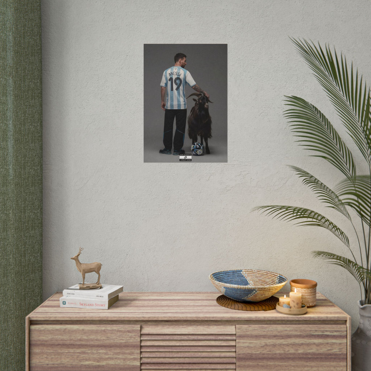 The GOAT Standard Poster | Lionel Messi Football Wall Art