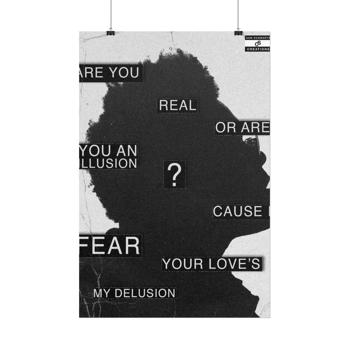 Are You Real Poster | Conceptual The Weeknd Hip-Hop Wall Art