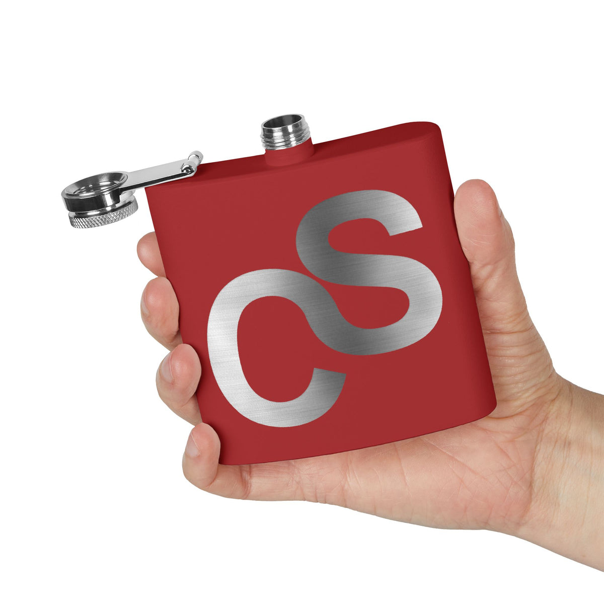 Sam Schwartz Creations Stainless Steel Flask — Brushed Metal Sam Schwartz Creations, 6 oz