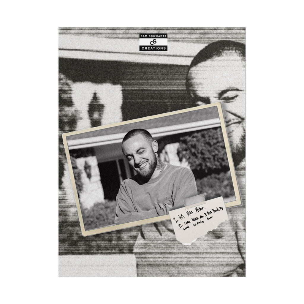 I Am Mac Miller Poster | Memorial Hip-Hop Wall Art
