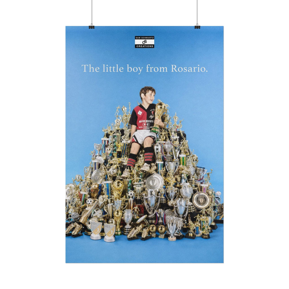 The Little Boy from Rosario Poster | Lionel Messi Football Wall Art