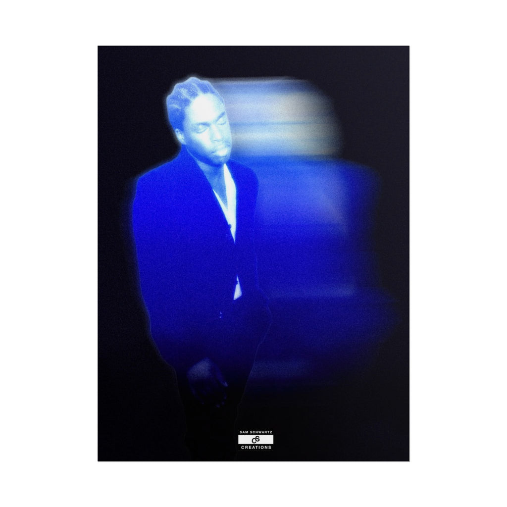 Blue Motion Poster | Contemporary Music Wall Art