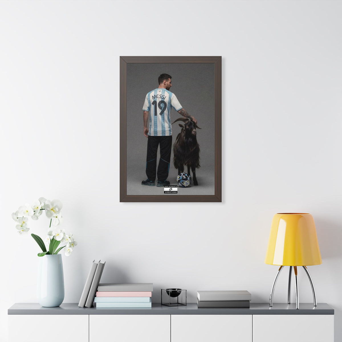 GOAT x GOAT — Framed Messi Wall Art