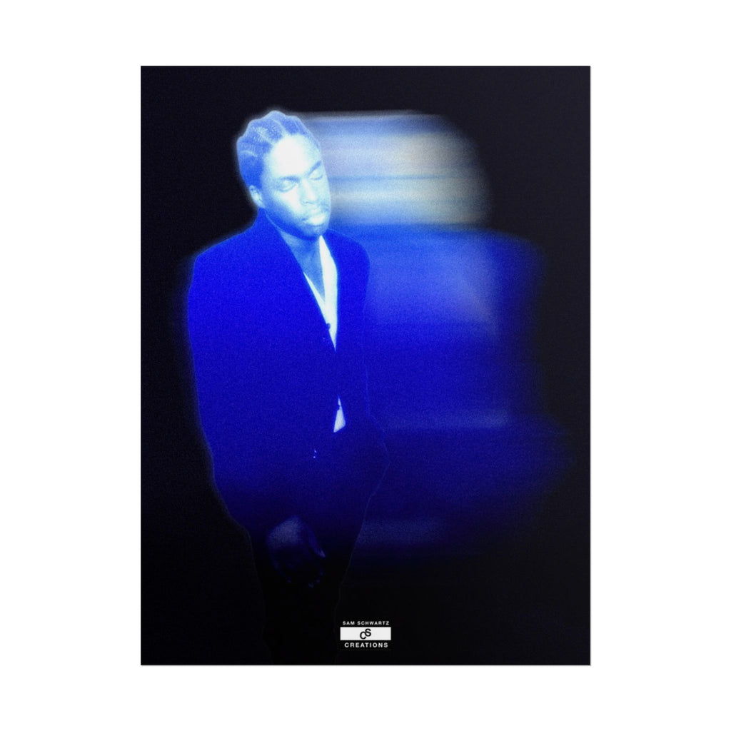 Blue Motion Poster | Contemporary Music Wall Art