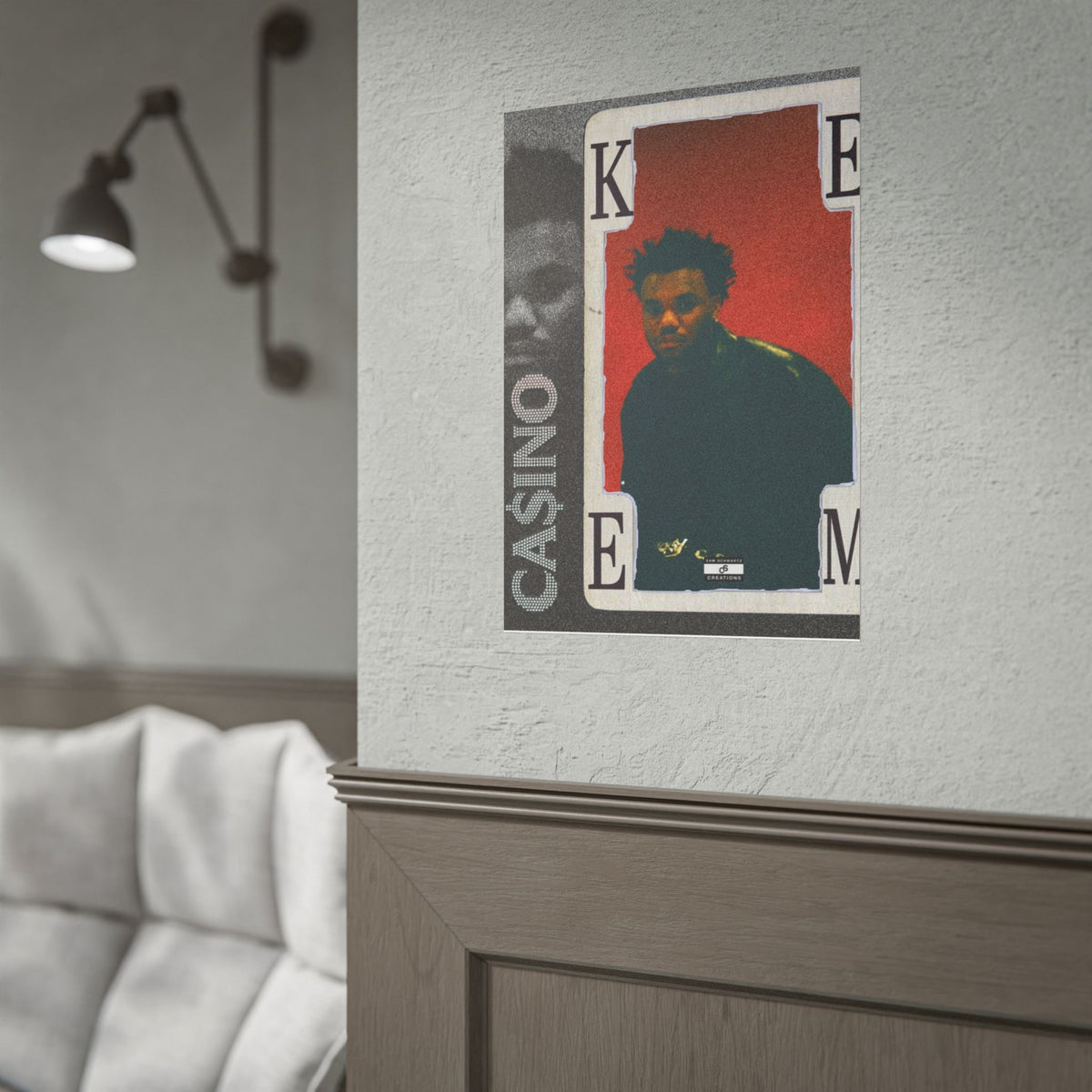 Casino Card Poster | Music Artist Playing Card Wall Art