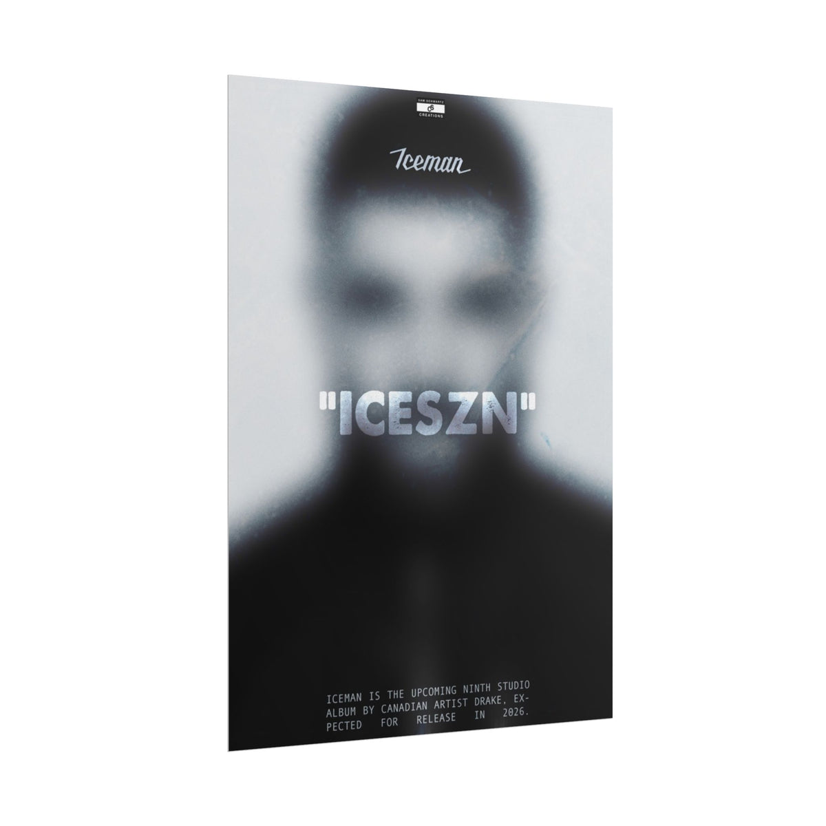 Iceman Poster | Drake Album Concept Wall Art