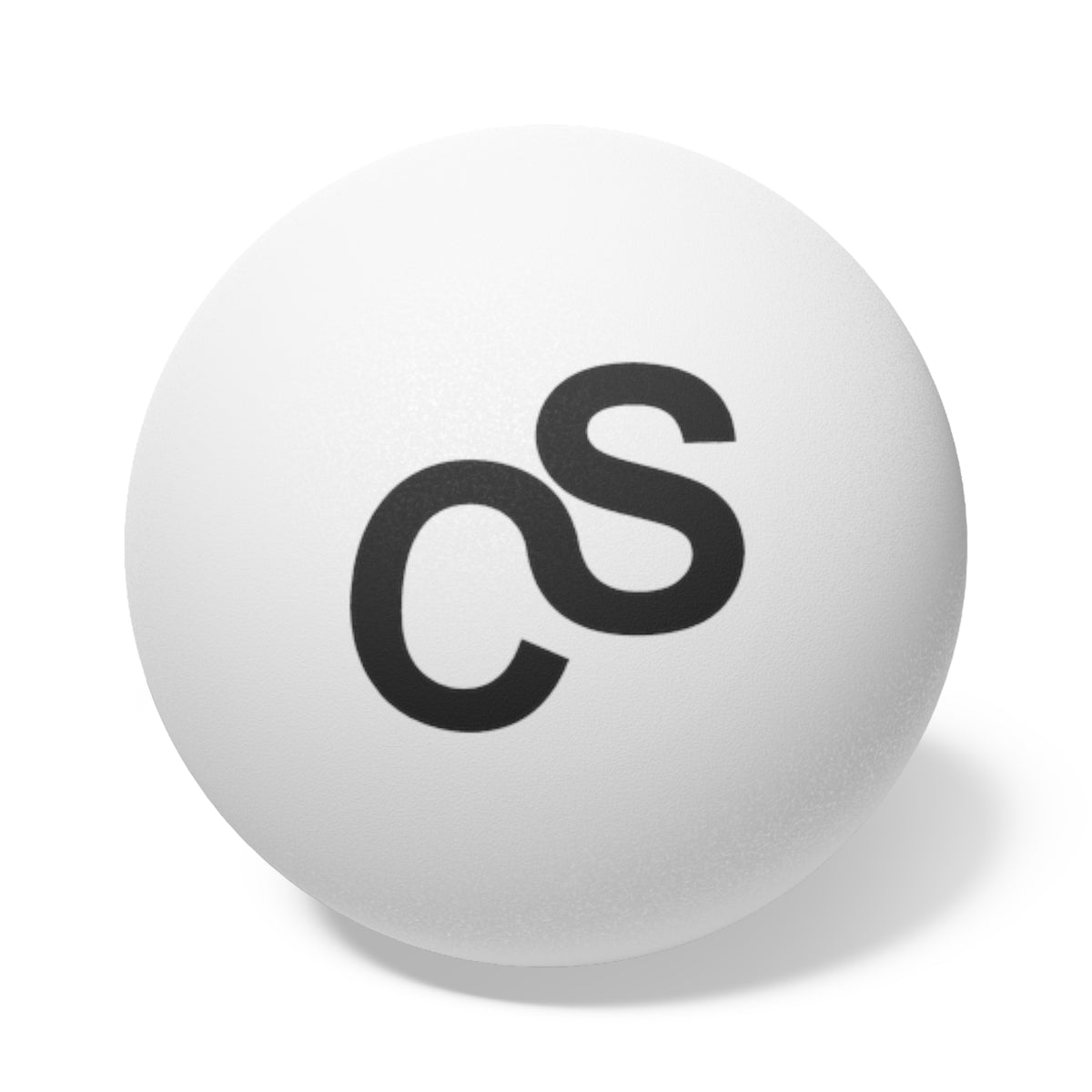 Sam Schwartz Creations Ping Pong Balls (6 Pack) – White Table Tennis Balls with Black Logo