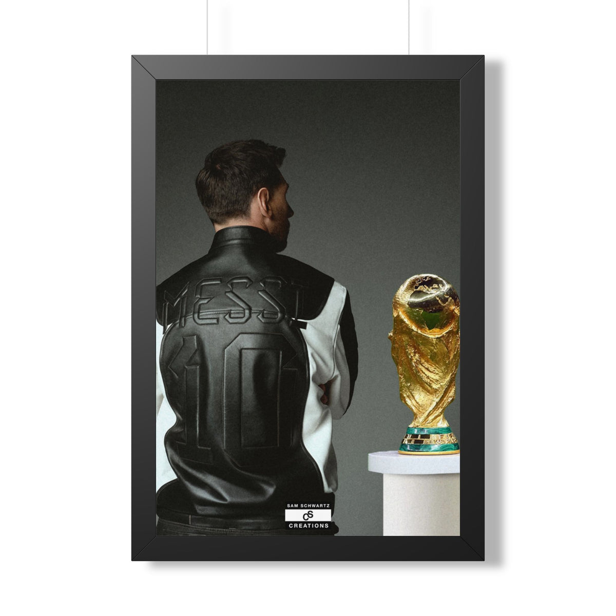 Messi X WC Framed Poster — Framed GOAT Wall Art