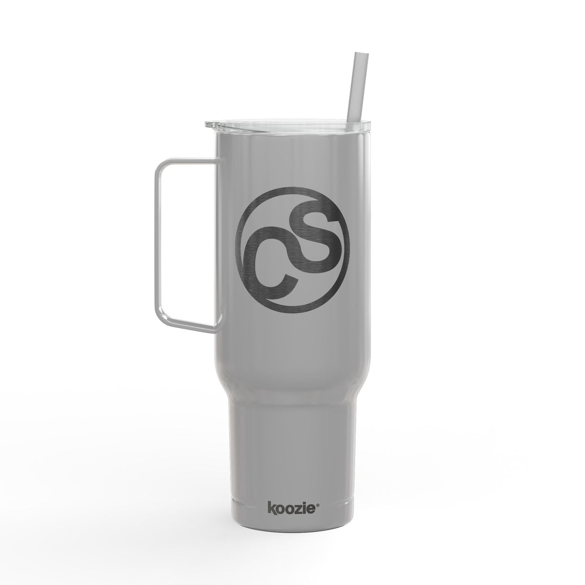 40oz Engraved Sam Schwartz Creations Insulated Tumbler with Handle & Lid — Stainless Travel Cup