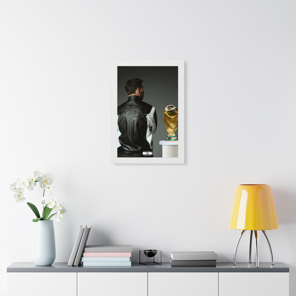 Messi X WC Framed Poster — Framed GOAT Wall Art