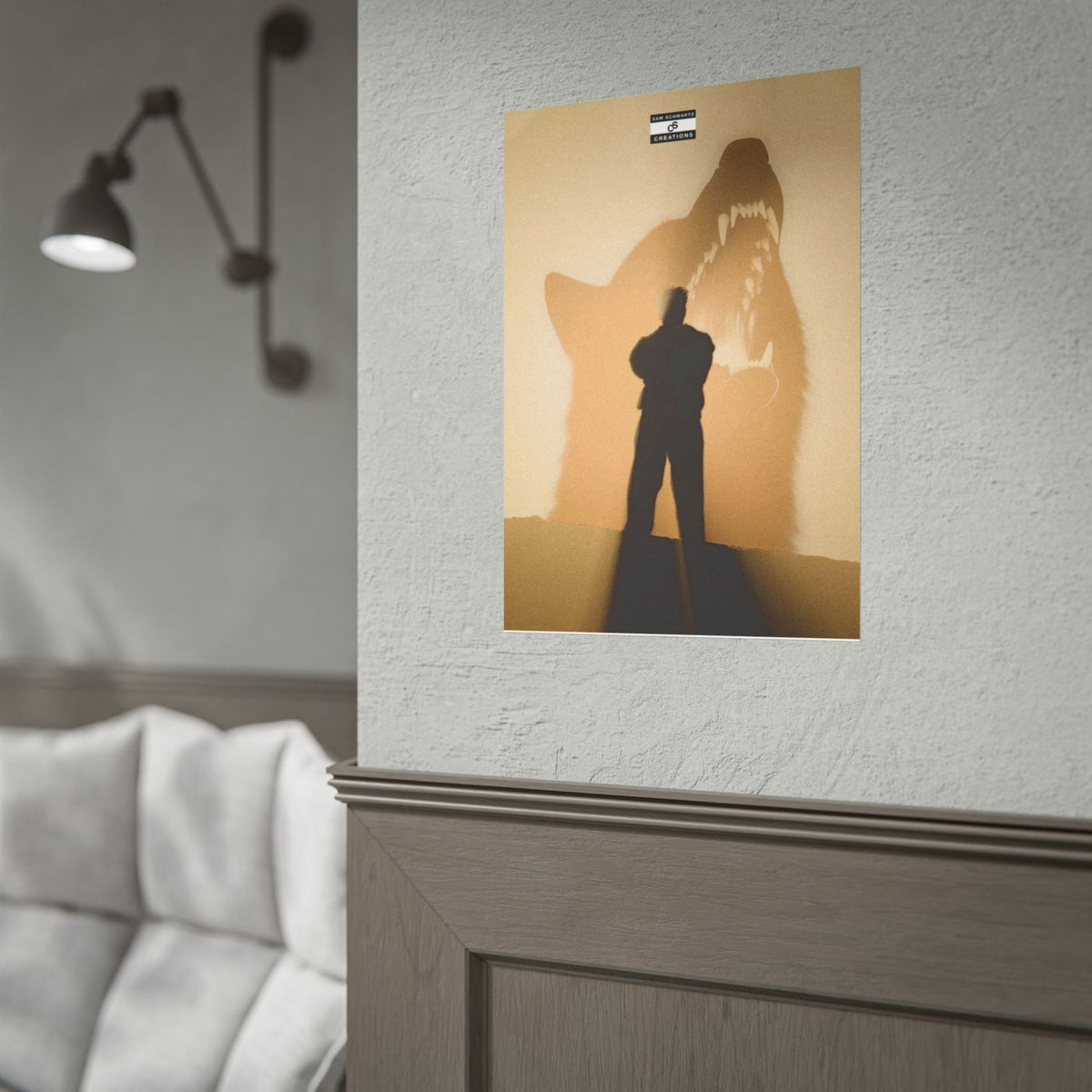 Shadow Beast Poster | Baby Keem Conceptual Music Wall Art