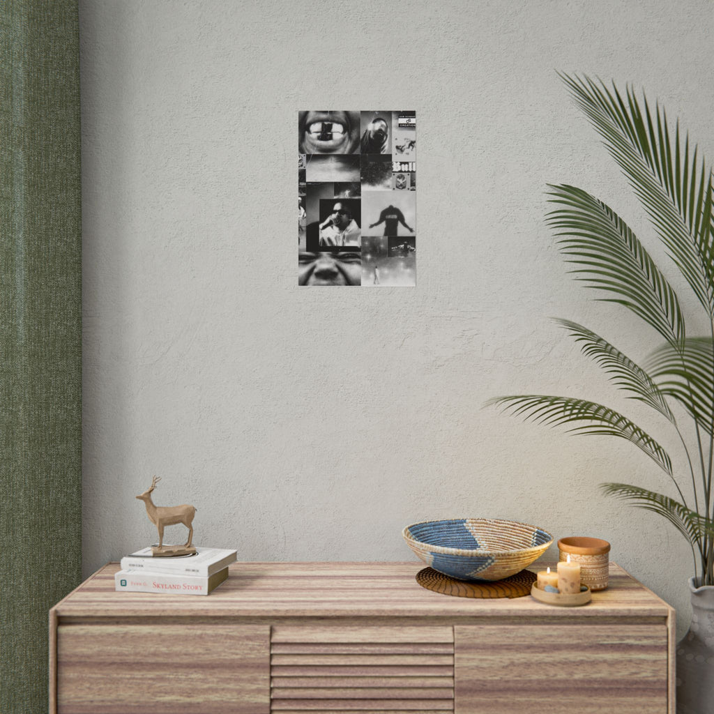 Bully Archive Poster | Experimental Kanye West Music Collage Wall Art