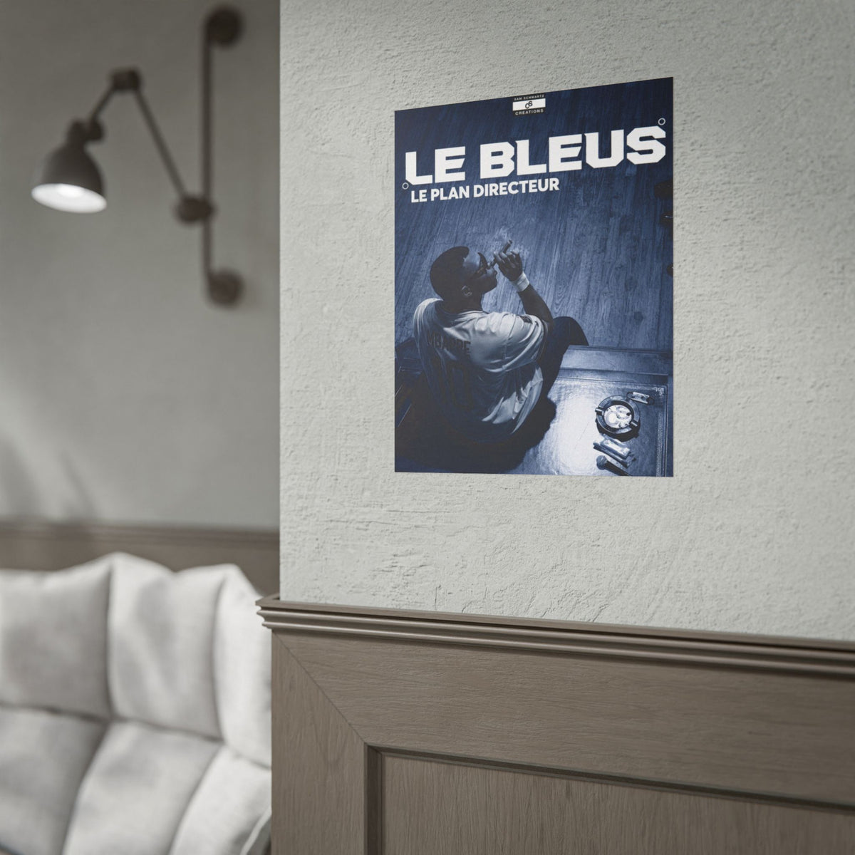 Le Plan Directeur Poster | Kylian Mbappé France Football Wall Art