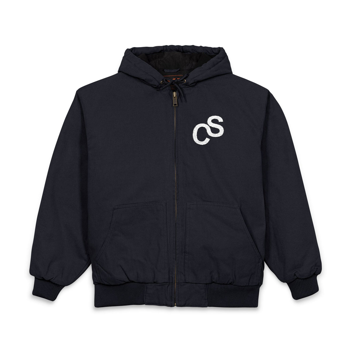 Embroidered Sam Schwartz Creations Logo Hooded Work Jacket
