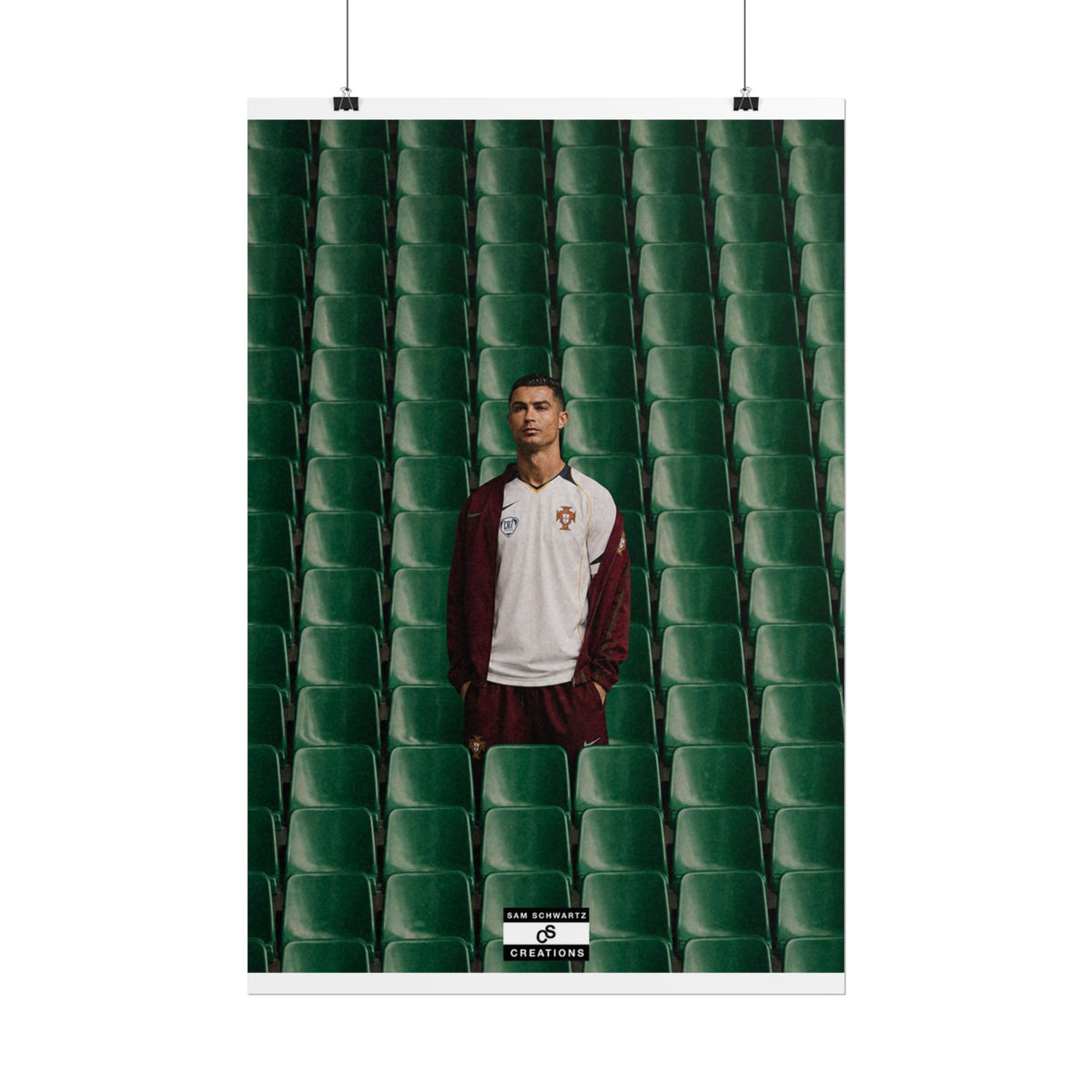 Quiet Confidence Poster | Cristiano Ronaldo Portugal Football Wall Art