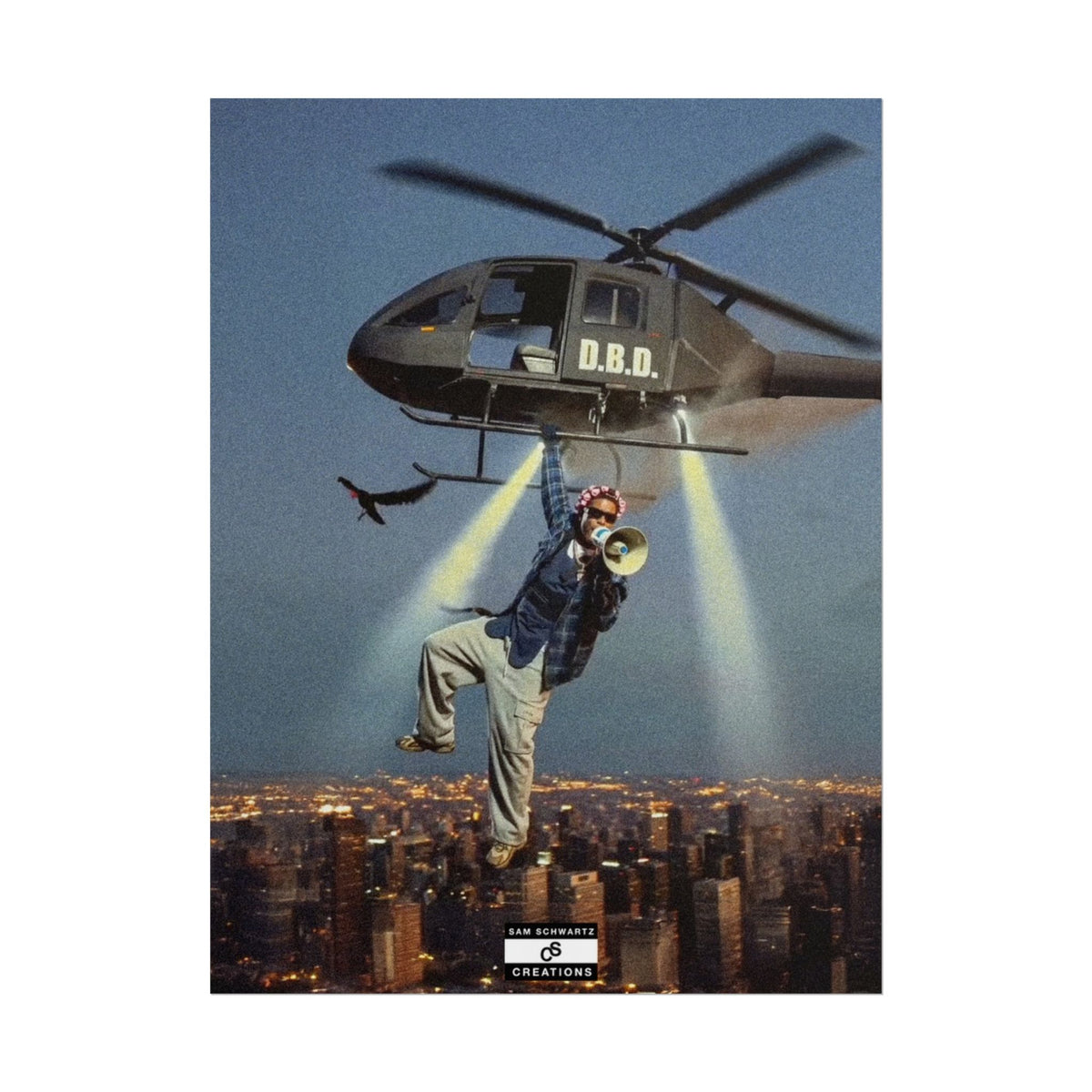 Don't Be Dumb Poster | Helicopter Music Culture Wall Art