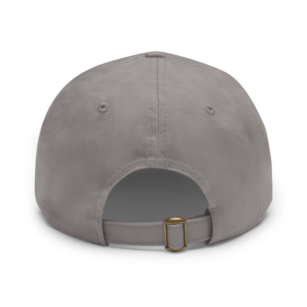 Round Leather Sam Schwartz Creations Patch Hat — Monogram Sam Schwartz Creations Casual Baseball Cap