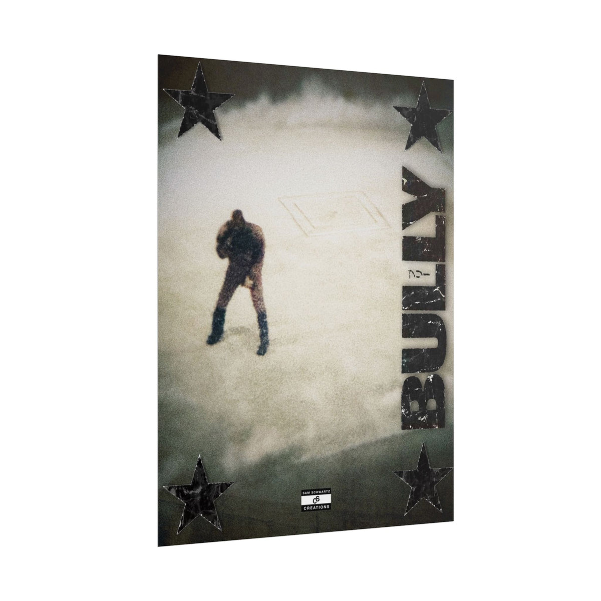 Bully in the Mist Poster | Experimental Kanye West Music Wall Art