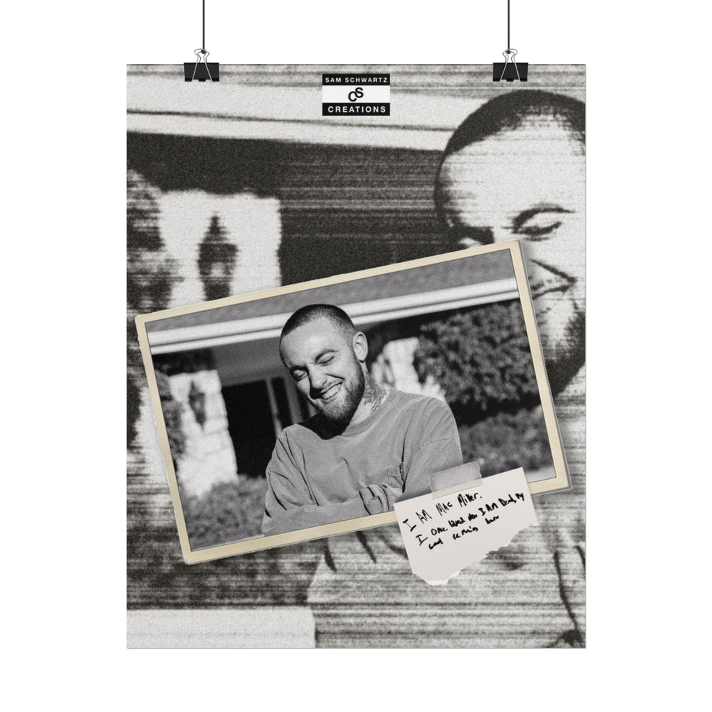 I Am Mac Miller Poster | Memorial Hip-Hop Wall Art