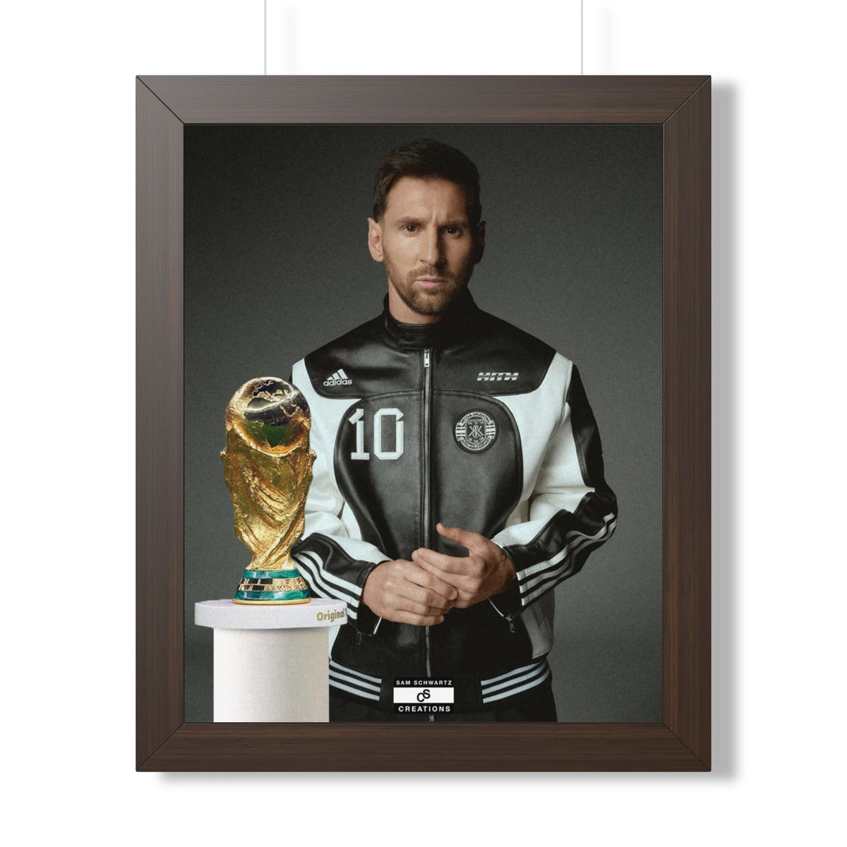 Messi x W.C Framed Poster — Framed GOAT Wall Art