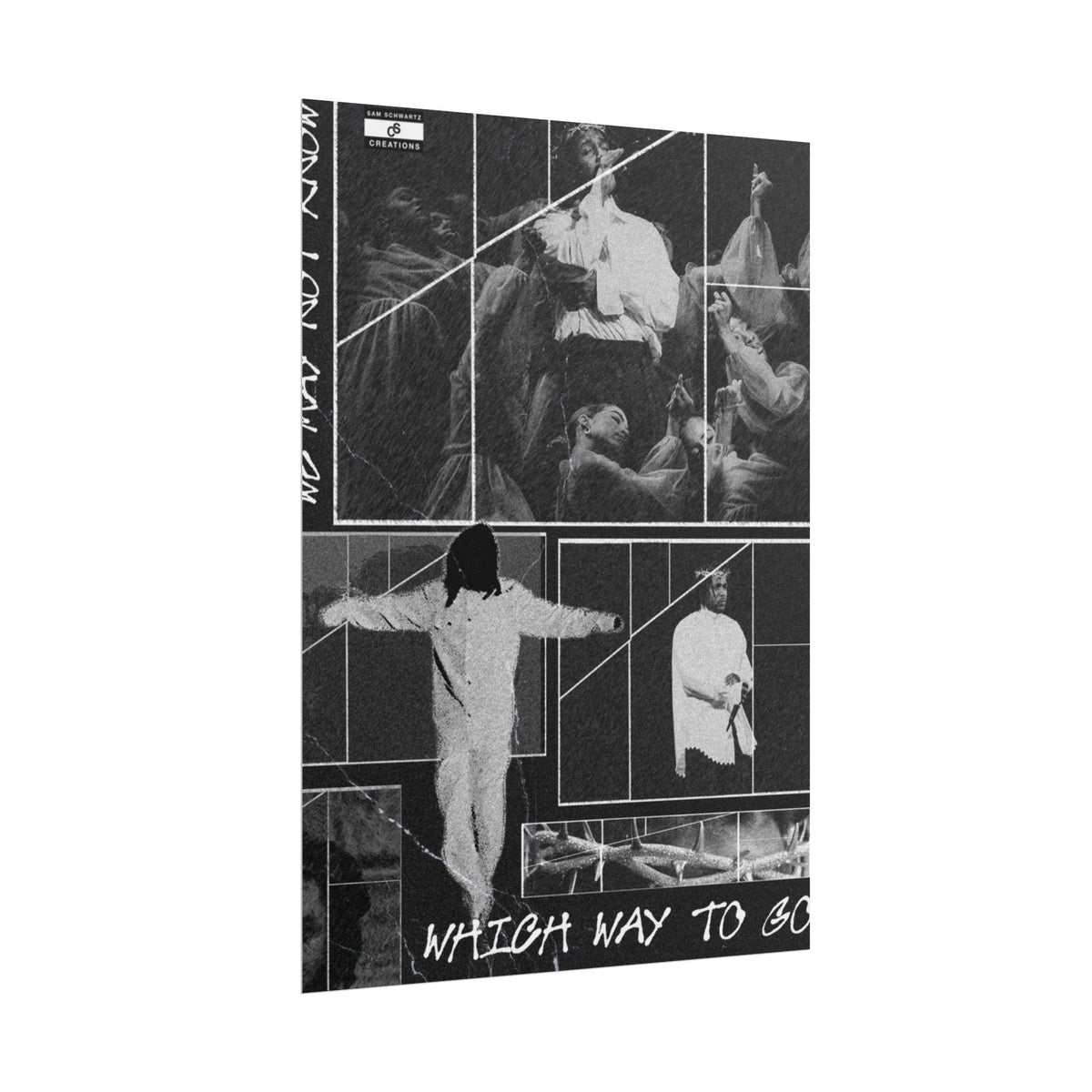 Which Way to Go Poster | Kendrick Lamar Live Music Collage Wall Art