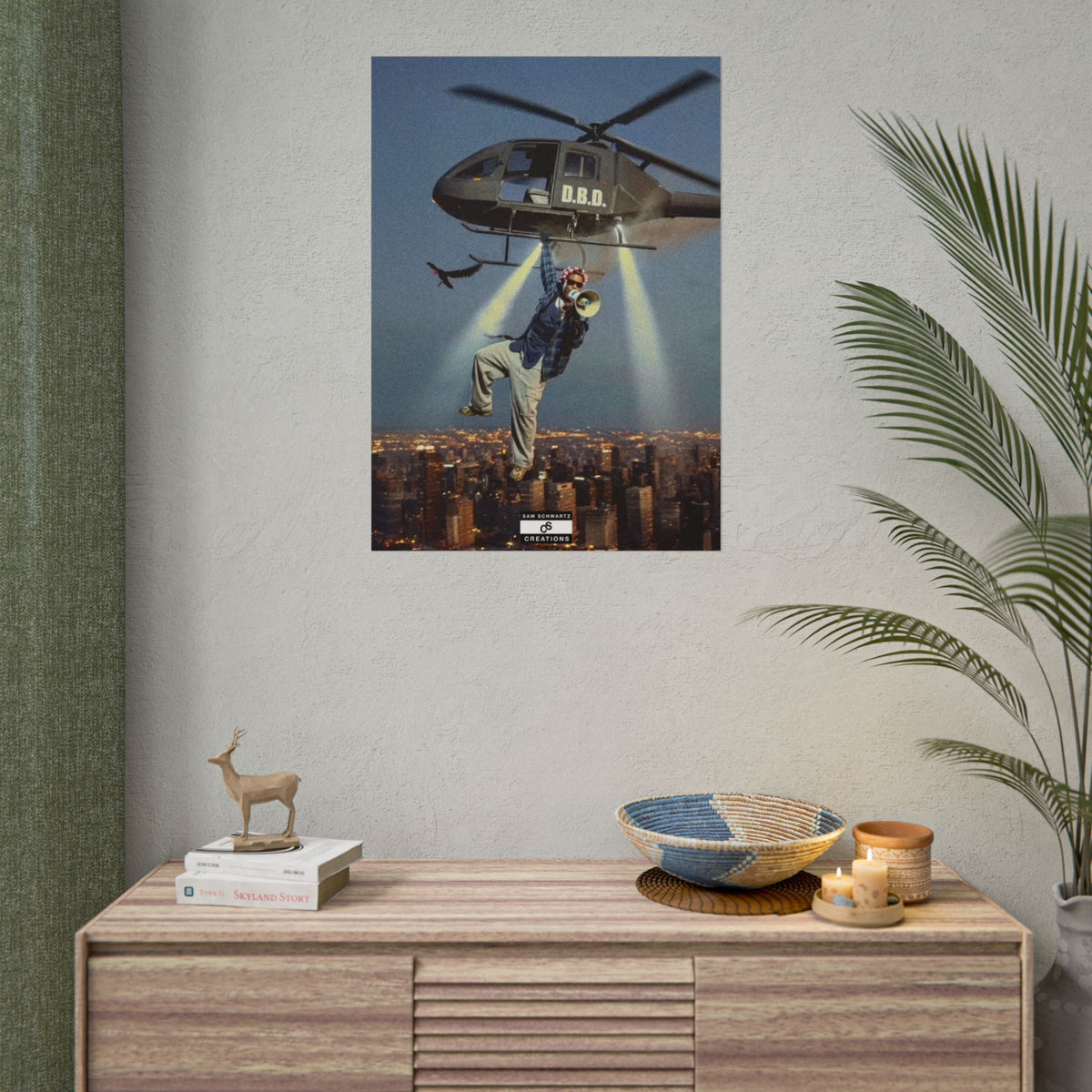Don't Be Dumb Poster | Helicopter Music Culture Wall Art