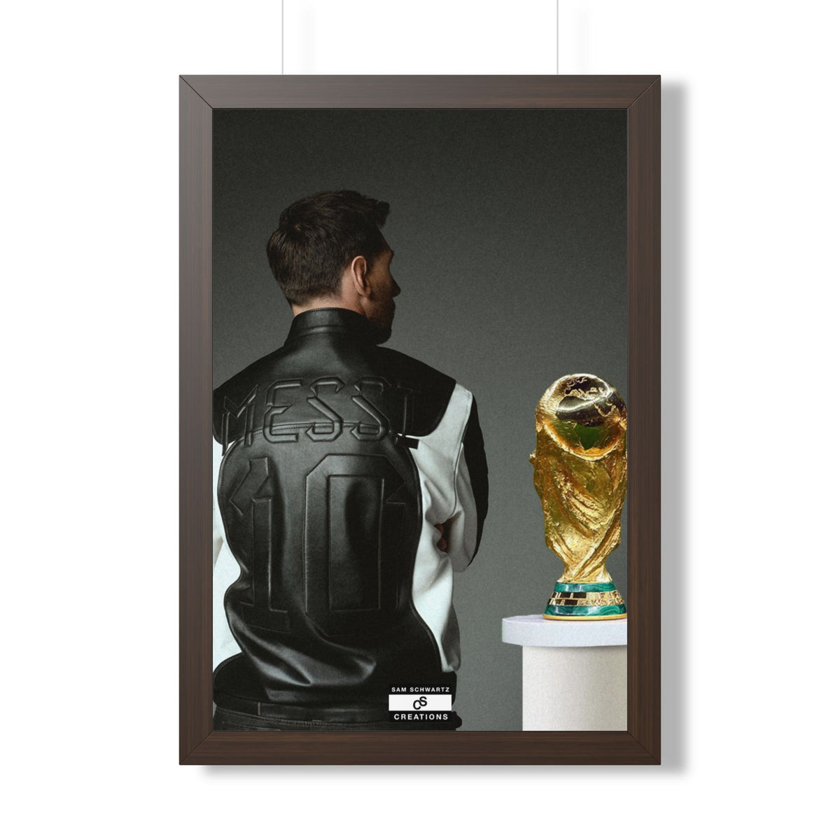 Messi X WC Framed Poster — Framed GOAT Wall Art