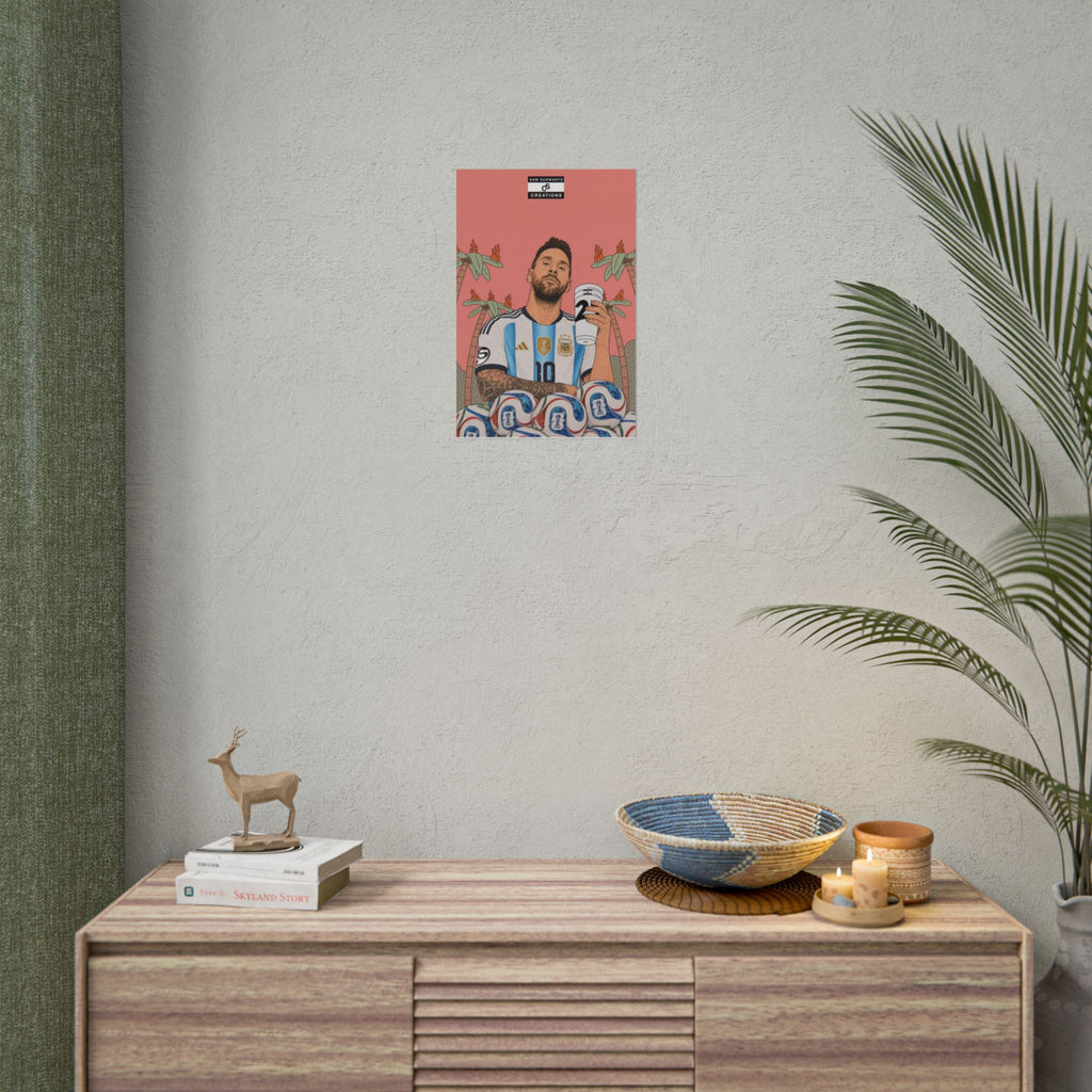 Fuel for Greatness Poster | Lionel Messi World Cup Football Wall Art