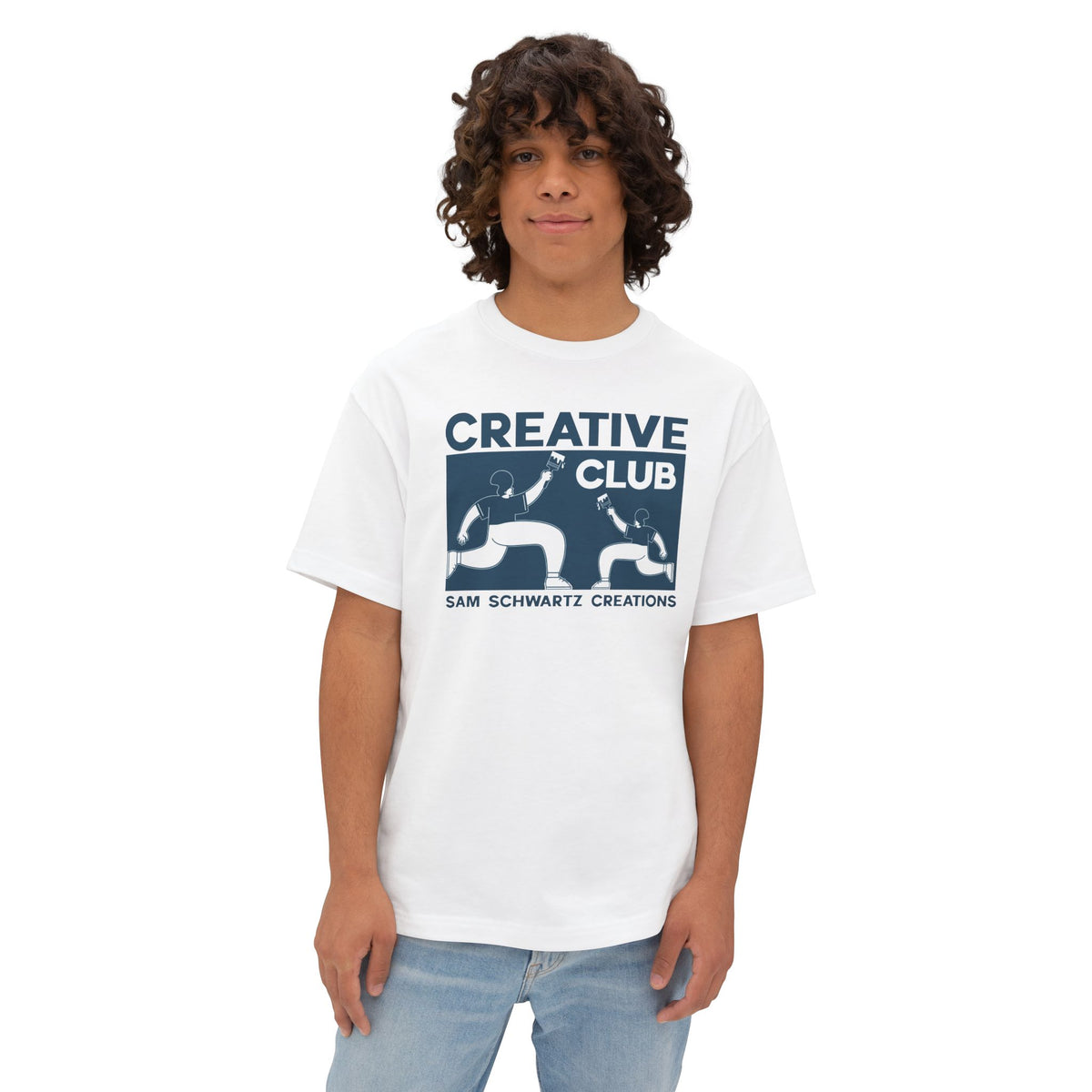 Sam Schwartz Creations Creative Club Tee — "Creative Club" Graphic T-Shirt