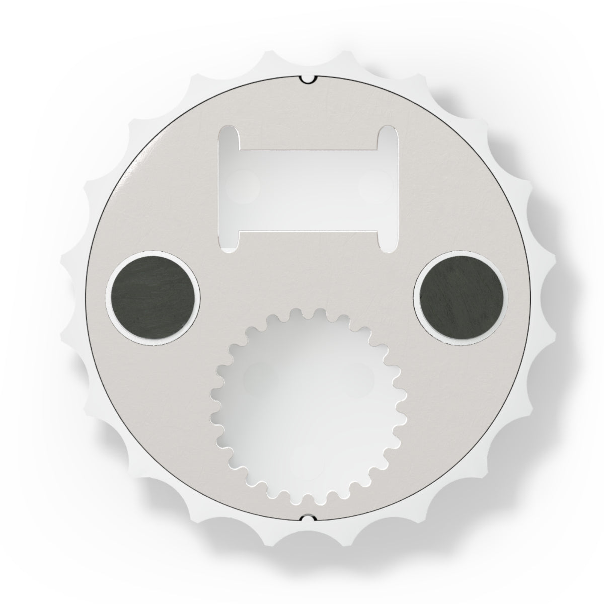 Sam Schwartz Creations Bottle Opener — Metal Cap-Style Keychain Opener