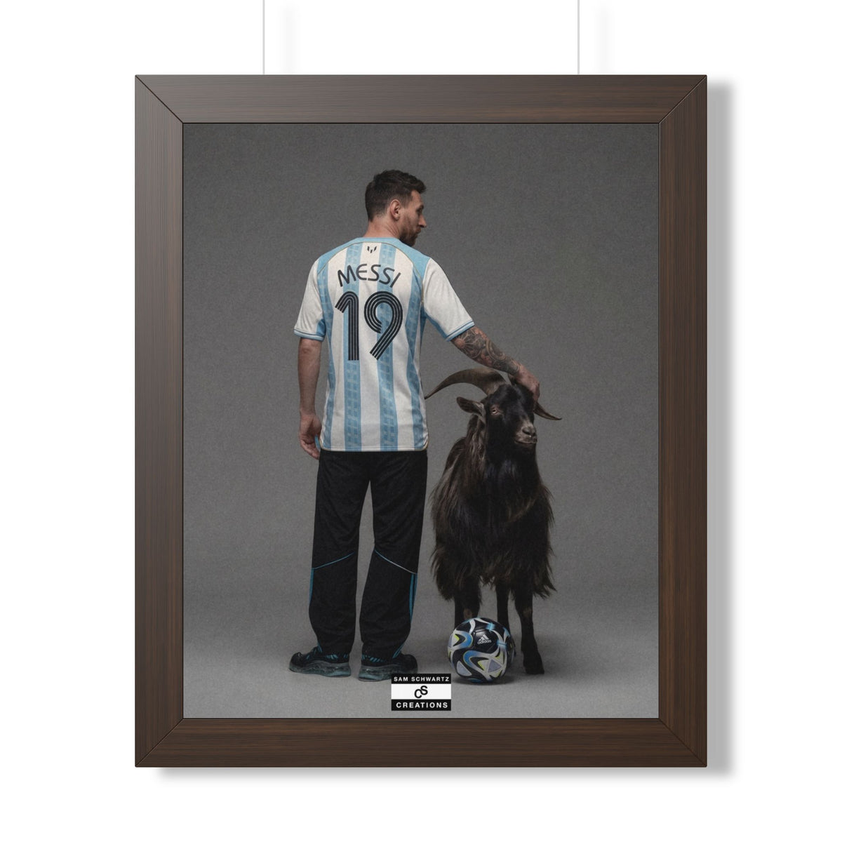 GOAT x GOAT — Framed Messi Wall Art