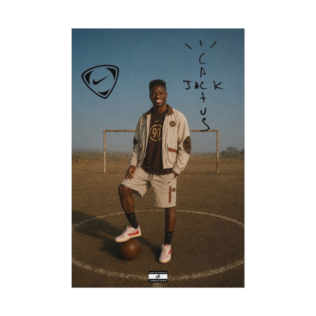 Cactus Jack 90 Poster | Vinícius Jr Football Wall Art