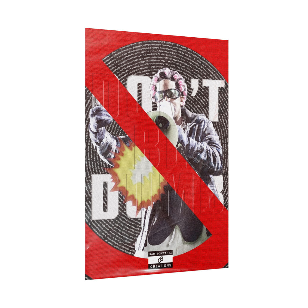 Don't Be Dumb Poster | Megaphone Music Collage Wall Art