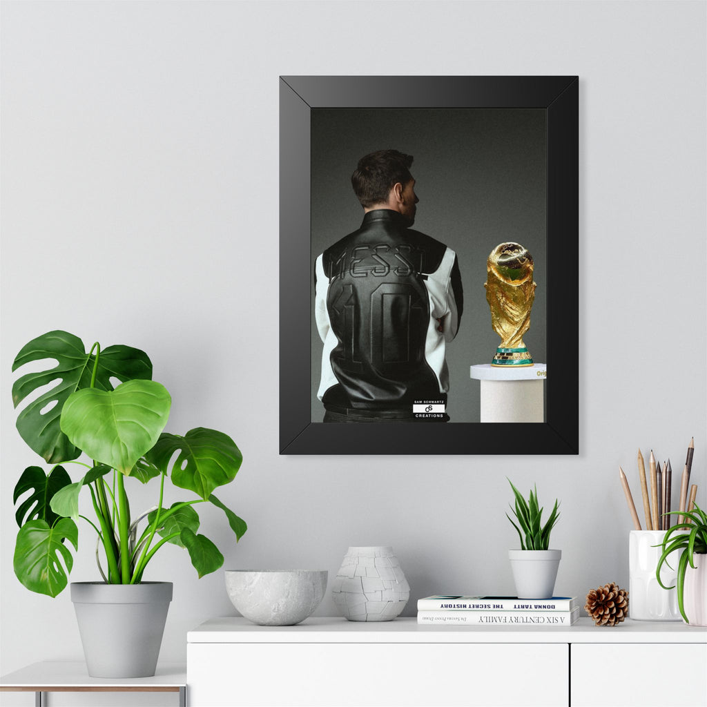 Messi X WC Framed Poster — Framed GOAT Wall Art