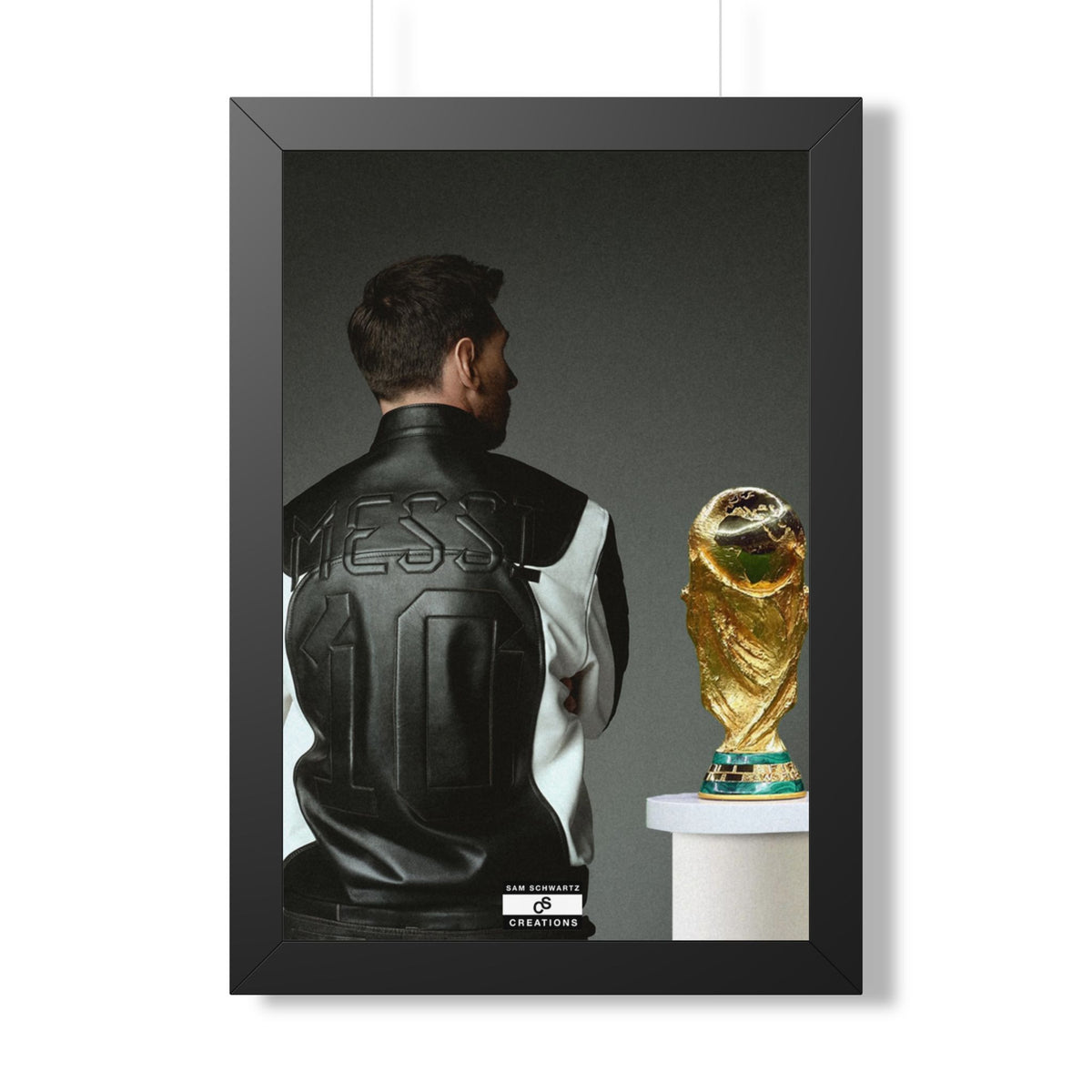 Messi X WC Framed Poster — Framed GOAT Wall Art