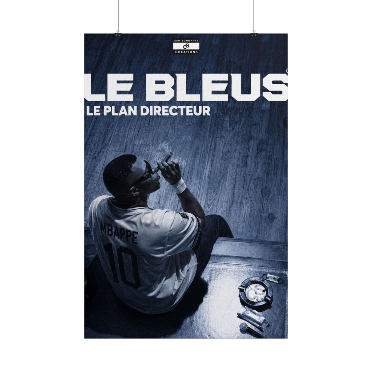 Le Plan Directeur Poster | Kylian Mbappé France Football Wall Art
