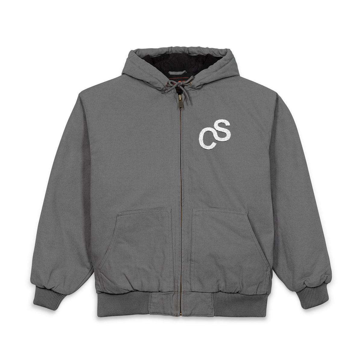 Embroidered Sam Schwartz Creations Logo Hooded Work Jacket