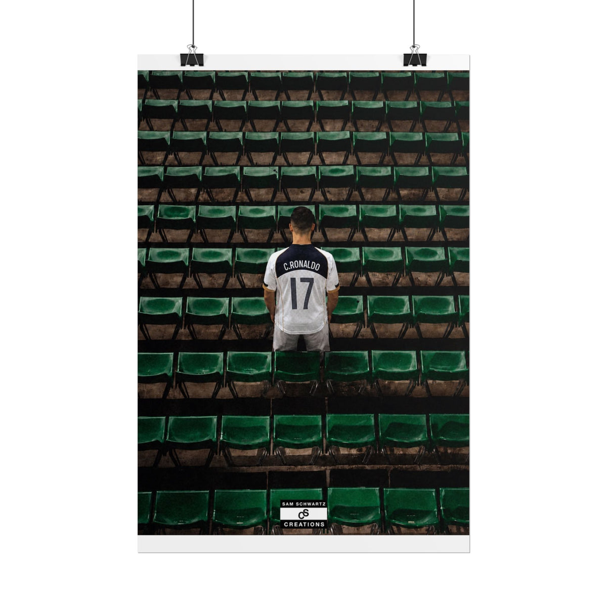 Before the Noise Poster | Young Cristiano Ronaldo Football Wall Art