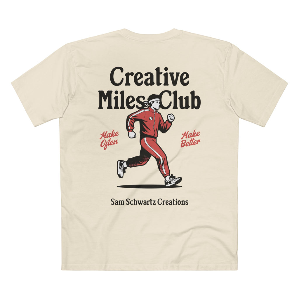 Sam Schwartz Creations "Chasing Ideas: Creative Miles Club" Graphic Tee