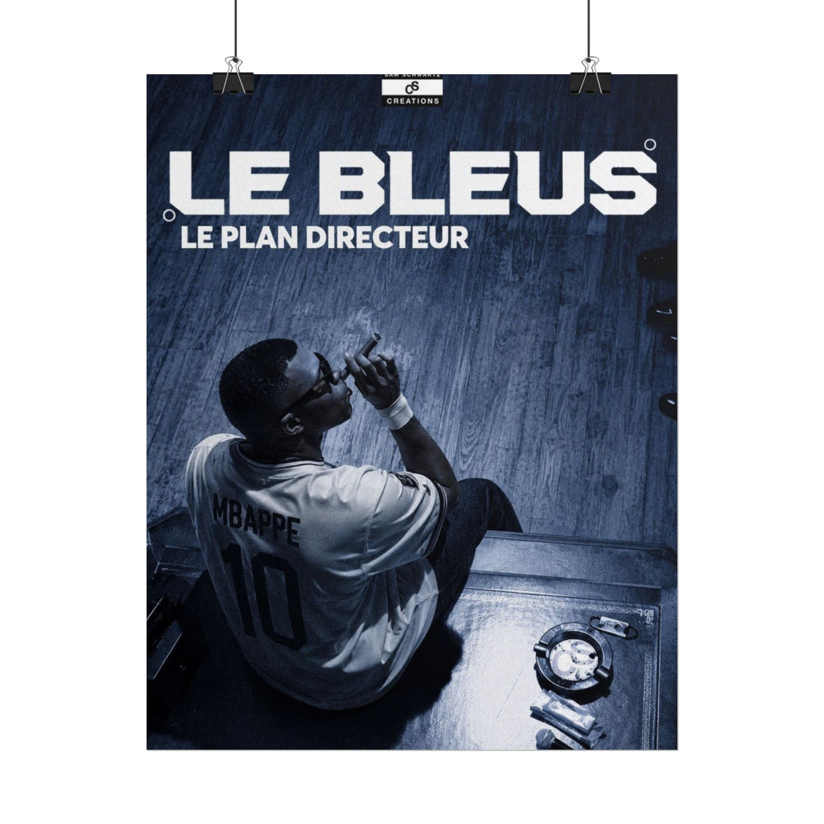 Le Plan Directeur Poster | Kylian Mbappé France Football Wall Art