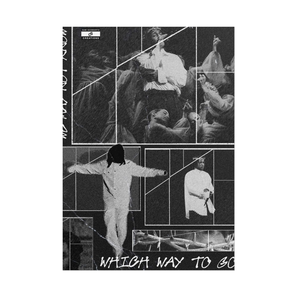 Which Way to Go Poster | Kendrick Lamar Live Music Collage Wall Art